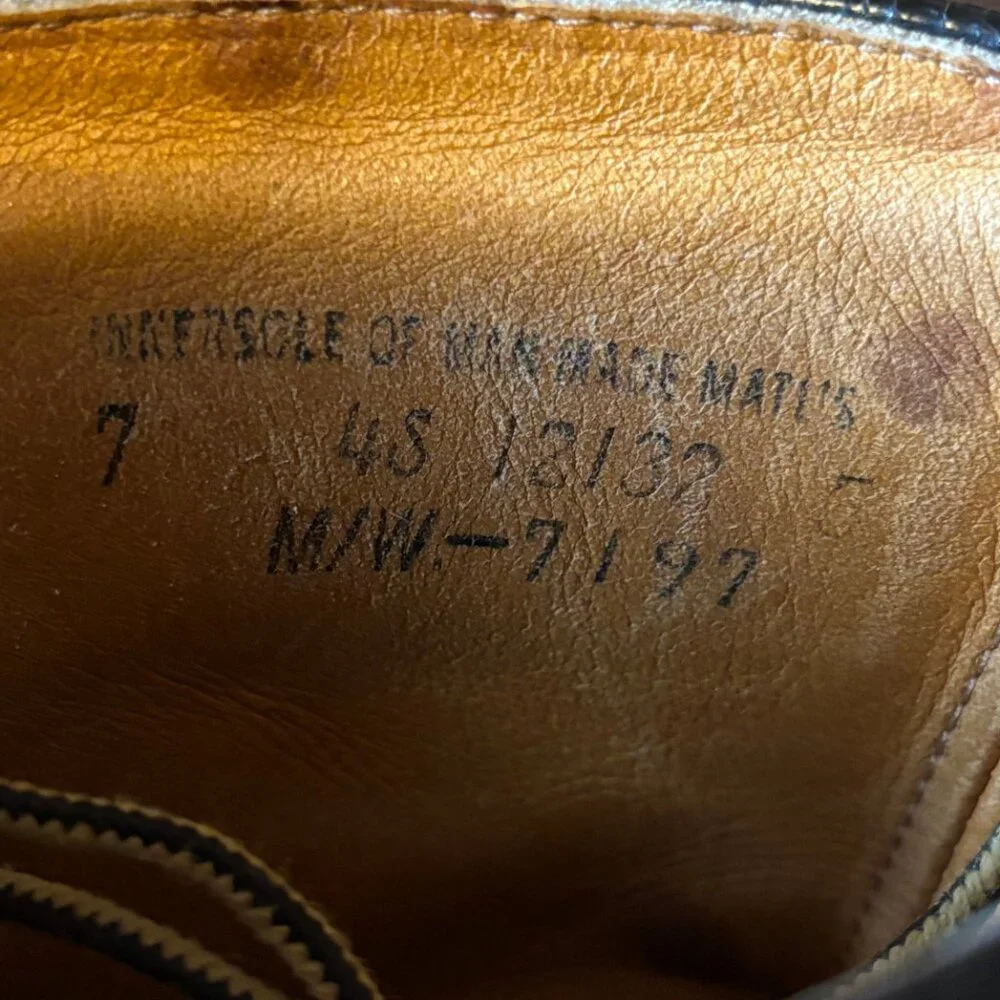 Vintage 70s Herman Survivor‎ Gun Boots Hunting Size 7 Vibram Soles USA Made